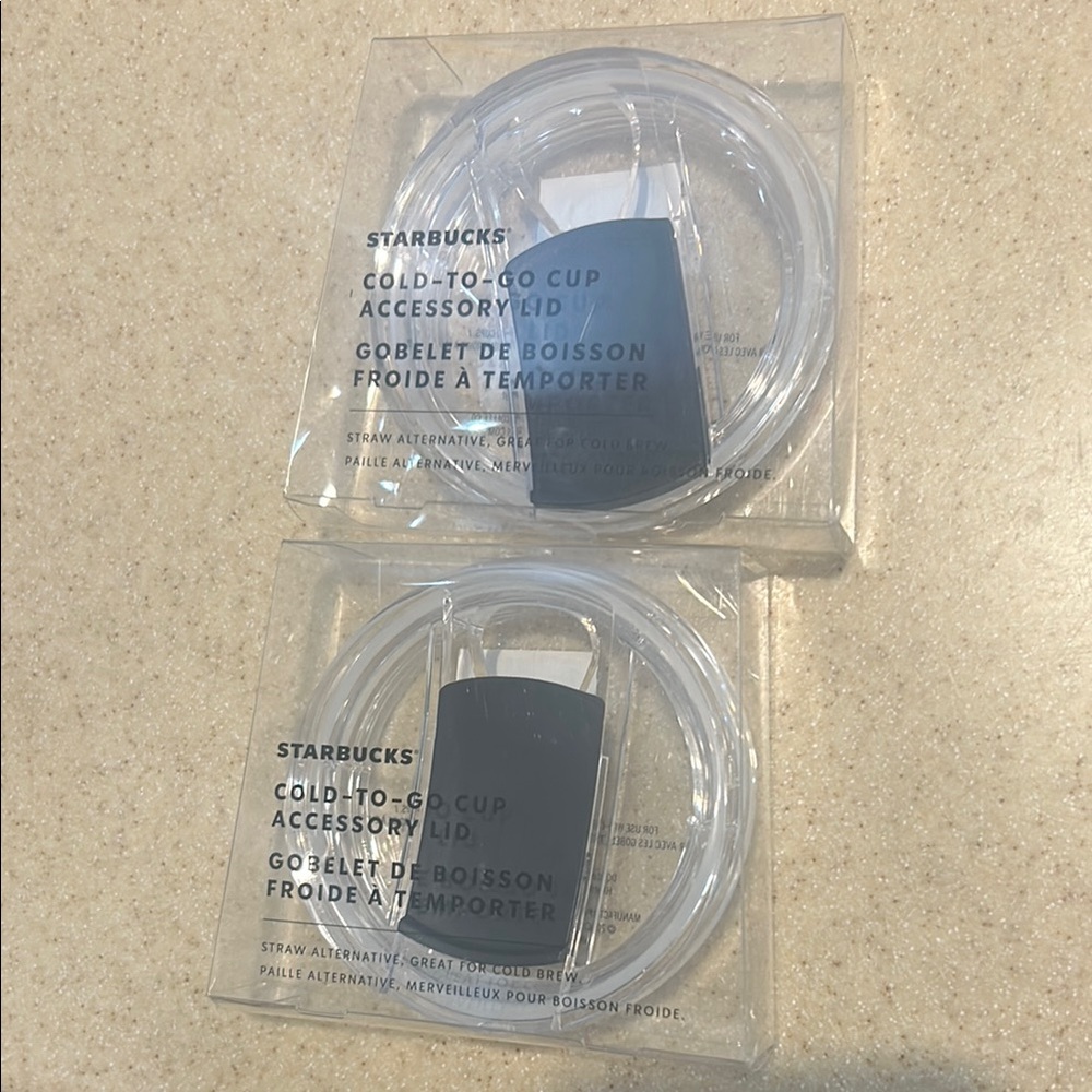 Starbucks Cold-To-Go Cup Lids (2)